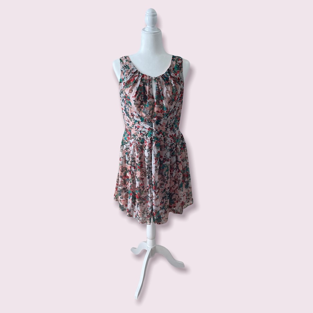 💚 Jessica Simpson Floral Sleeveless Dress Women’s Size 8